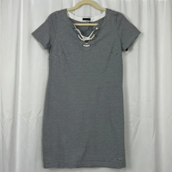 Tommy Hilfiger Striped Short Sleeve Dress Size Small - Picture 1 of 8